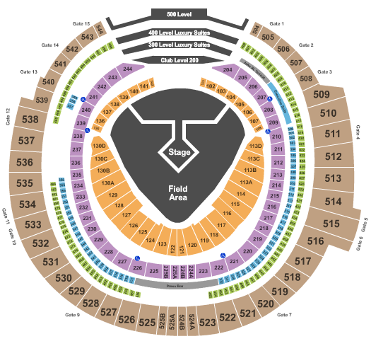 Rogers Centre Closing Ceremonies Seating Chart