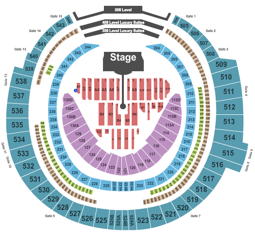 Rogers Centre Cold Play Seating Chart