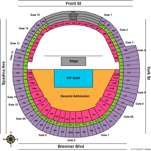 Rogers Centre Deadmau5 Seating Chart