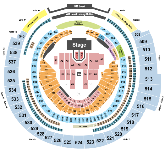 Rogers Centre Def Leppard Seating Chart