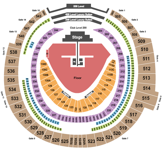 Rogers Centre Foo Fighters 2 Seating Chart