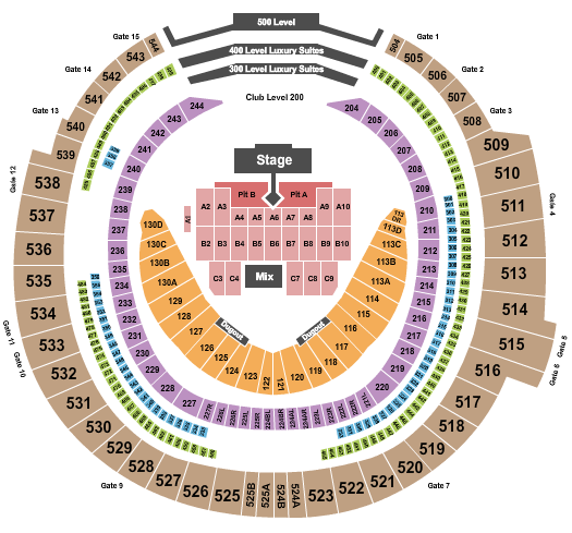 Rogers Centre Imagine Dragons Seating Chart