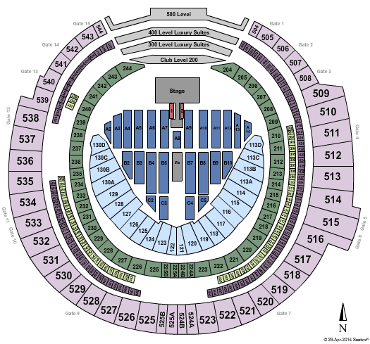 Rogers Centre Jay Z & Beyonce Seating Chart