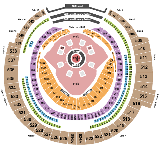 Metallica Rogers Centre Seating Chart