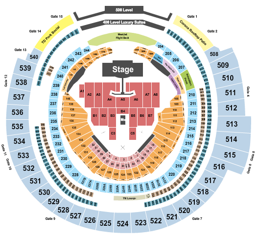Rogers Centre Pink 2 Seating Chart