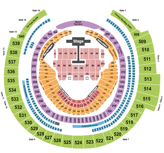 Rogers Centre Post Malone Seating Chart