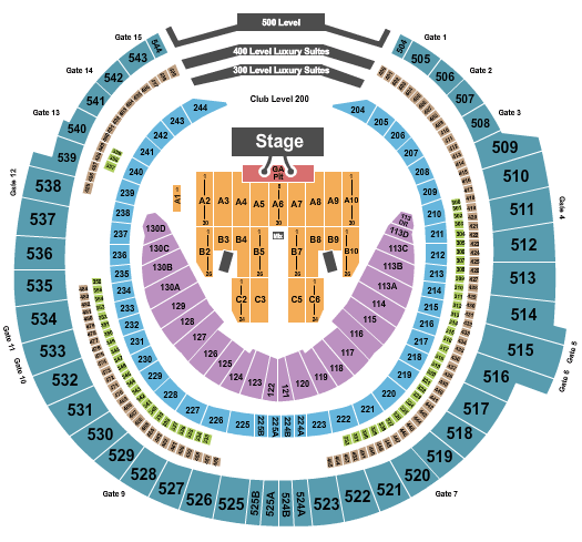 Rogers Centre Zac Brown Band Seating Chart