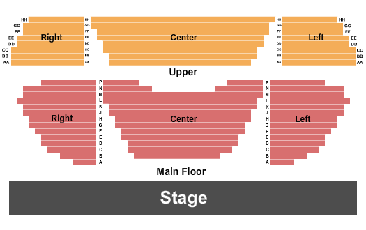 Rogers High School Performing Arts Center End Stage Seating Chart