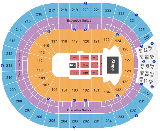 Rogers Place Amy Schumer Seating Chart