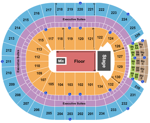 Rogers Place Cher Seating Chart