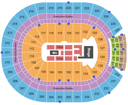 Rogers Place Depache Mode Seating Chart