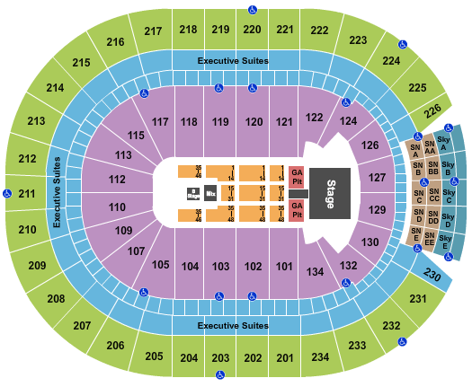 Rogers Place Dierks Bentley Seating Chart