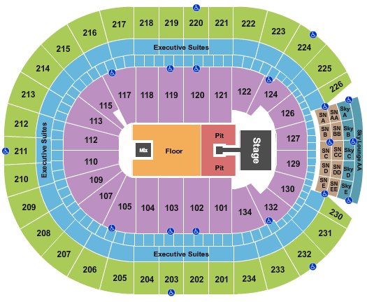 Rogers Place Endstage Pit w/ Catwalk Seating Chart