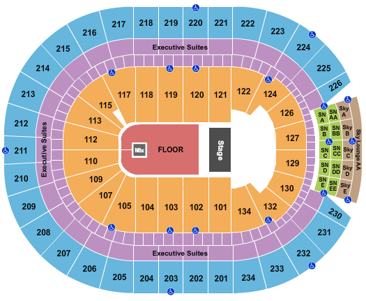Rogers Place GA Floor Seating Chart