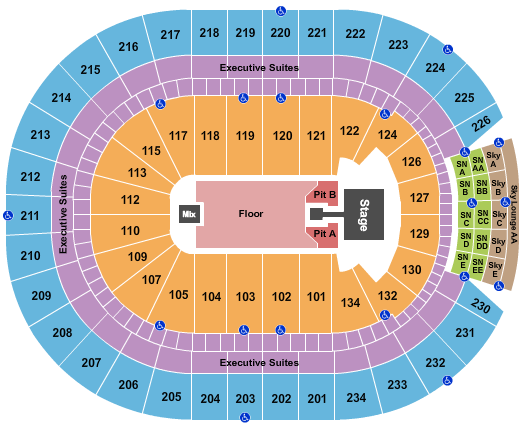 Rogers Place Kane Brown Seating Chart