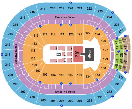 Rogers Place Luke Combs Seating Chart