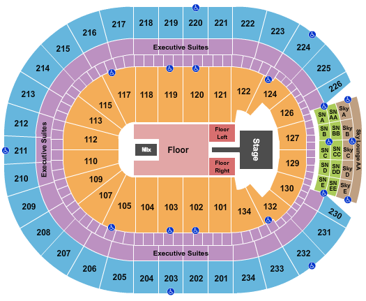 Rogers Place Maroon Five-2 Seating Chart