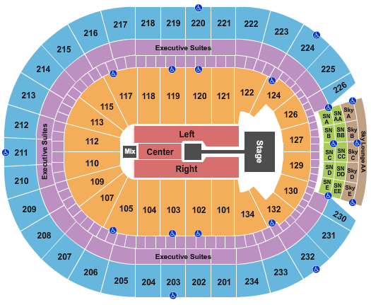 Rogers Place Michael Buble-2 Seating Chart