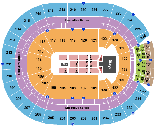 Rogers Place Pentatonix Seating Chart