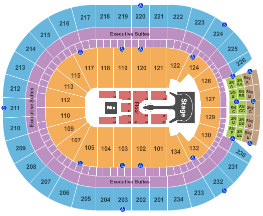 Rogers Place Queen & Adam Lambert Seating Chart