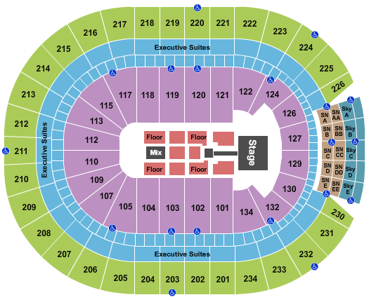 Rogers Place Shania Twain Seating Chart