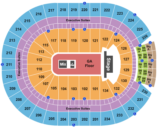 Rogers Place Twenty One Pilots Seating Chart