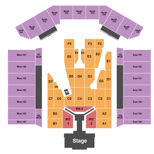 Detailed Seating Chart for Rogers Stadium At Downsview Airport - Seating Capacity of 50000