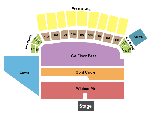 Rolex Stadium at Kentucky Horse Park Endstage Seating Chart