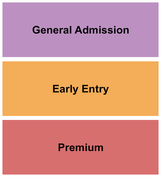 Rolling Hills Community Church Prem/Early Entry/GA Seating Chart