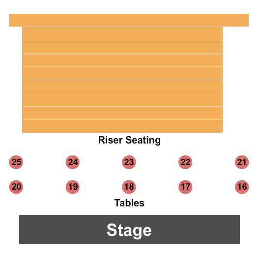 Rollins Studio Theatre at Long Center For The Performing Arts Endstage Tables Seating Chart