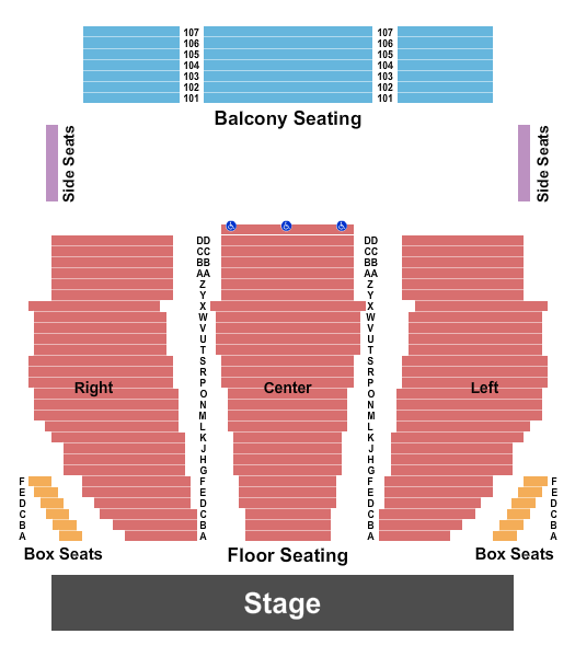 Rome City Auditorium Endstage 2 Seating Chart