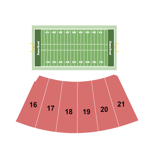 Rose Bowl Stadium - Pasadena DCI Seating Chart