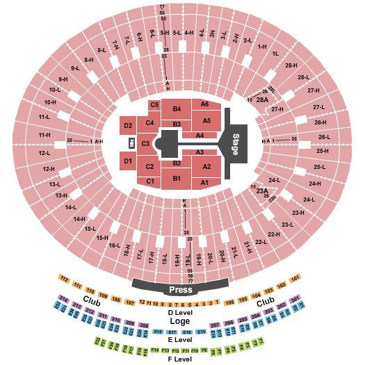 Rose Bowl Stadium Seating Chart & Maps Pasadena