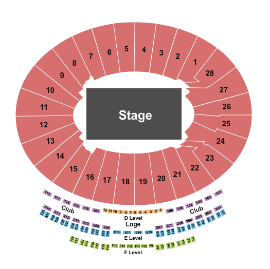 Rose Bowl Stadium - Pasadena The Weeknd Seating Chart