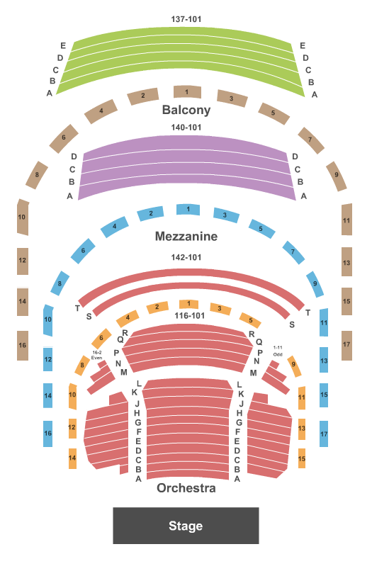 Rose Theater at Lincoln Center Seating Chart