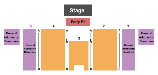 Rosebud County Fairgrounds Concert w/ Party Pit Seating Chart