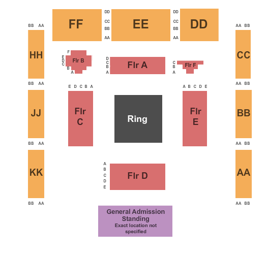Roseland Theater Rumble In the Roseland Seating Chart