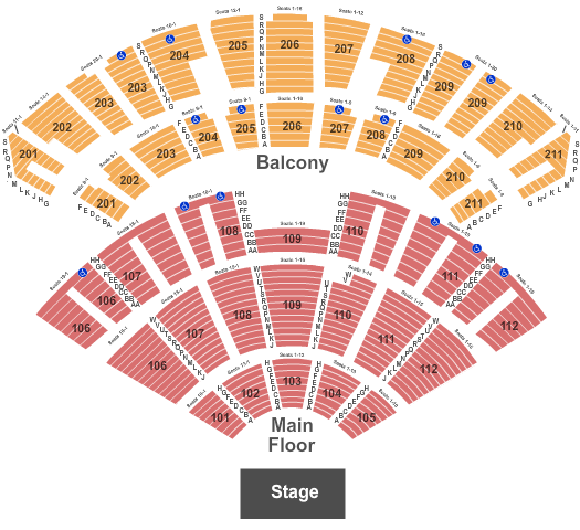 Rosemont Theatre End Stage Seating Chart