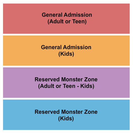 New River Valley Fairgrounds GA & RSV Monster Zone Seating Chart