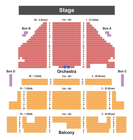 Ross Perot Theatre Seating Chart