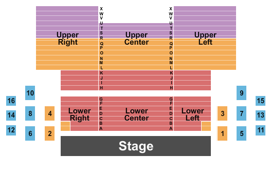 Ross Ragland Theater Endstage 2 Seating Chart
