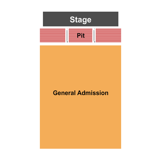 Round Rock Amphitheater Reserved Pit/GA Seating Chart