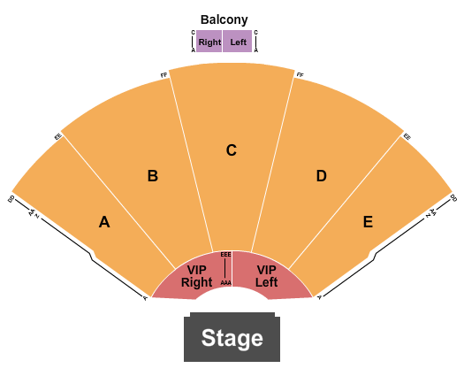 Route 66 Casino Endstage Split VIP Seating Chart