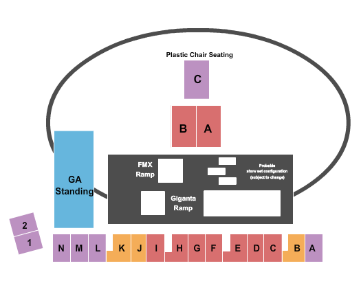 Route 66 Motor Speedway Nitro Circus Seating Chart