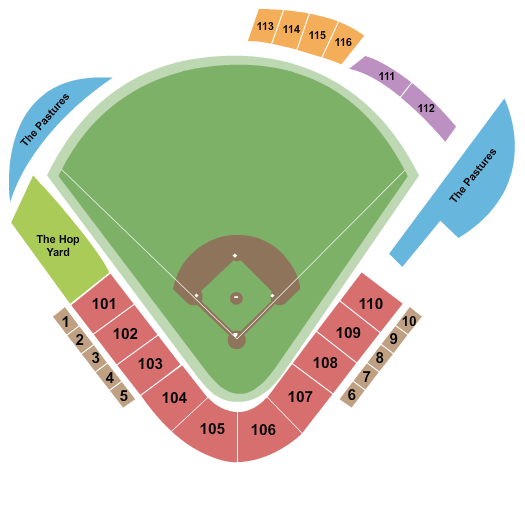 seating chart for Franklin Field  - WI - Baseball - eventticketscenter.com