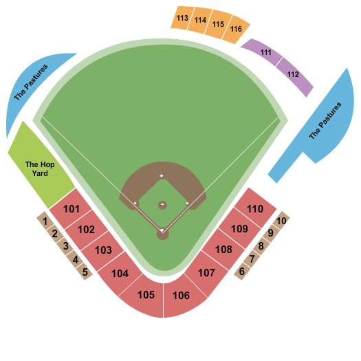 Franklin Field - WI Baseball Seating Chart