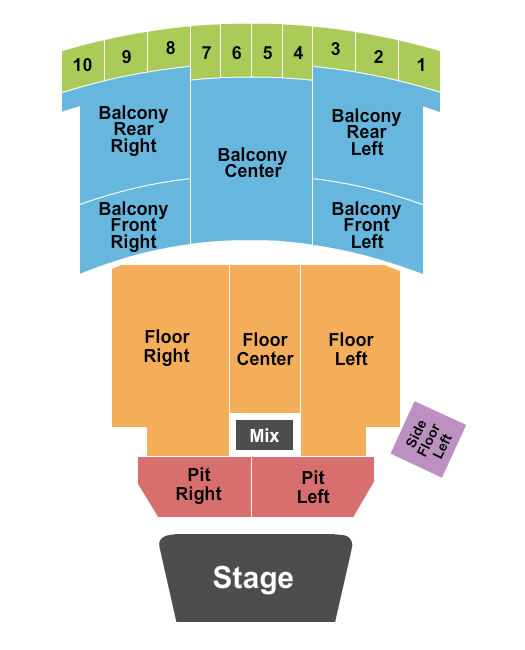 Roxian Theatre Endstage 3 Seating Chart