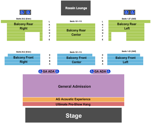 Roxian Theatre End Stage Seating Chart