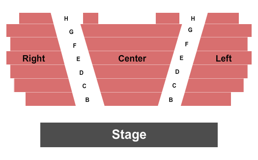 Roxy Regional Theatre Seating Map