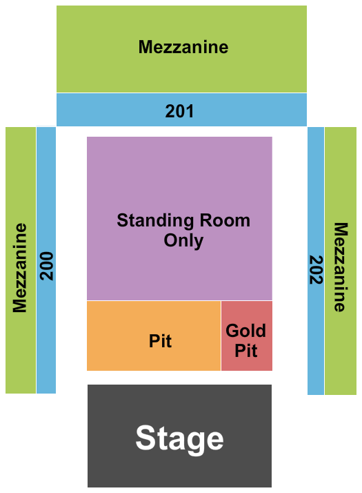 Coca-Cola Roxy Endstage Pit Seating Chart